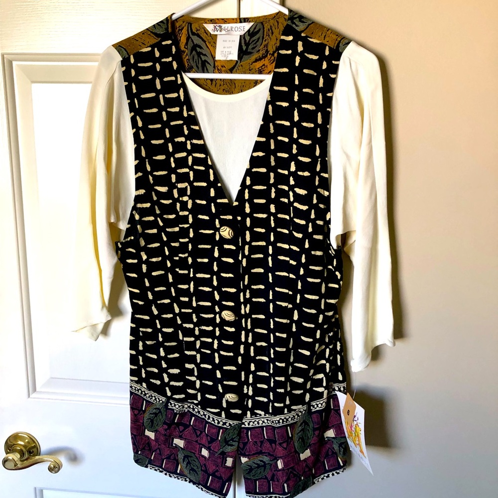 MELROSE Unusual Blouse w/ Tags $90